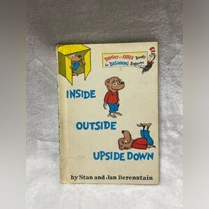 Vintage Inside Outside Upside Down by Stan & Jan Berenstain 1968 Hardcover Book